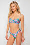 Floral Patterned Gathered Brazilian Bikini Bottom TBESS24BA00120 - 5