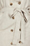 Beige Double-Breasted Woven Jacket Linen Blend Dress TBBSS24AH00068 - 5