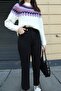 High Waist Lycra Black Boyfriend Jeans Flexible Mom Jeans - 4