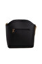 Black Pia Strappy Plain Women's Daily Bag - 3