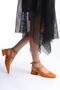 Women's Heeled Shoes Open Back Square Toe Short Block with Helmet - 3