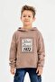 Hooded Cotton 3 Thread Boy Sweatshirt - 3