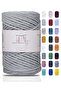 Scalloped Macrame Thread 3mm Scalloped Cotton Macrame Thread Macrame Thread Gray
