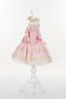 100% Cotton Antiallergic Fabric Laced Short Sleeve Vintage Theme Pink Girl's Dress - 5