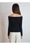 Women's Black Madonna Carmen Collar Camisole Fabric Blouse YY101094 - 8
