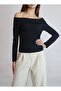 Women's Black Madonna Carmen Collar Camisole Fabric Blouse YY101094 - 6