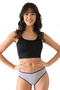 Women's Panties Cotton Daily Mink Gray Green Panties 3 Pack - 4