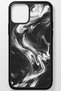 Black Minimalist Modern Shatterproof (Tempered) Glass Hard Plastic iPhone 12 Pro Max Phone Case