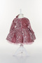Pink Glittering Girl's Birthday Evening Dress on Velvet Fabric - 6