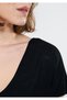 Black T-Shirt with Back Detail Regular Fit / Normal Cut 8810588-900 - 5