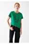 Cat Printed Green T-Shirt Slim Fit / Slim Fit 1610642-71877 - 2