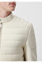High Collar Beige Jacket Slim Fit / Narrow Cut 0110206-70134 - 5