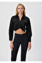 Black Shirt Crop / Short Cut 1210501-900 - 3