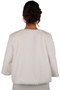 Soft Bridal Fur White Etol with Long Sleeve Fur Angel Wing Brooch - 5