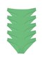 5 Pieces Super Eco Set Lycra Women's Slip Panties Green