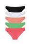 5 Pieces Super Eco Set Lycra Women's Slip Panties 517