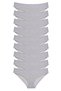 9 Pieces Super Eco Set Lycra Women's Slip Panties Gray