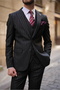 Men's Striped Suit Italian Style Slim Fit Jacket Vest Pants - 6