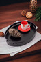 Rustic Galvanized Metal Handle Knitted Patterned Black Oval Tray 40cm, Your Home Decoration Rustic Elegance - 2