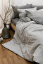 Harmony Hues Yarn-Dyed Natural Single Duvet Cover Set (Fitted Sheet) - 2
