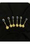 Vintage 6-Piece Tea & Coffee Spoon Decorative Diamond Jewelled Spice Jam Presentation Spoon - 6