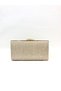 Gold Color Breast Material Evening Dress Portfolio Clutch Women's Bag Handheld and Long Strap Use - 8