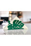 Palm Leaf Themed Green Metal Napkin Holder - 2