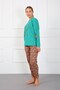 Fashion Line Women's Plus Size Combed Cotton Pajama Set202180 - 2