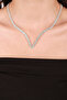 Shiny Queen Model Crystal Stone Evening Dress Necklace and Earring Set - 4