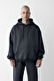 MEN'S SMOKED OVERSIZED 3 THREAD SWEATSHIRT HOODIE - 2