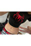 Y2k Black Red Spider Printed Women's Crop Body - 2