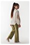 girl's cross stitch embroidered linen soft texture shirt - 4