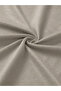 Women Men Beige Basic Oversize Plain Crew Neck Short Sleeve T-Shirt - 4