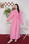 Pink Wide Collar Dress