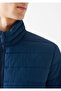 Stand Collar Navy Blue Puffer Jacket 0110039-70720 - 6