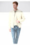 High Collar Beige Jacket Slim Fit / Narrow Cut 0110206-70134