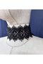 Lace neck collar with stones of Lena black - 3