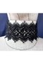 Lace neck collar with stones of Lena black