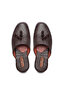 Men's Genuine Leather Brown House Slippers - 3