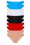 10 Pieces Super Eco Set Lycra Women's Slip Black Red Skin White Blue