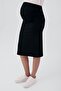 Adjustable High Waist Stretchy Pencil Maternity Skirt - 3