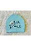 2-Piece White-Blue Prince Printed Baby Boy Combed Cotton Hat Beret - 3
