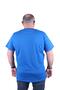 Men's Plus Size Crew Neck T-Shirt DOP 23176 COBALT BLUE - 3