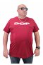Men's Large Size Crew Neck T-Shirt DOP 23176 BORDO