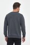 Men's Black-Navy-Anthracite Crew Neck Embroidery Detailed Regular Fit 3-Piece Sweatshirt - 6