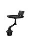 In-Car Phone Dining Table Cup Holder Place Tray Stand Adjustable Travel Tray - 5