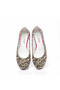 Printed Colorful Linen Women's Ballerinas - 2