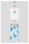 LIMI baby girl & child Lycra T-shirt patterned trousers set