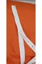 1M.White Stripe Snap Fastener Bodysuit Duvet Cover for Dress Outfit - 2