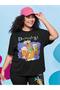Unisex Women's Scooby Doo Printed Crew Neck 100% Cotton Oversize T-shirt - 3